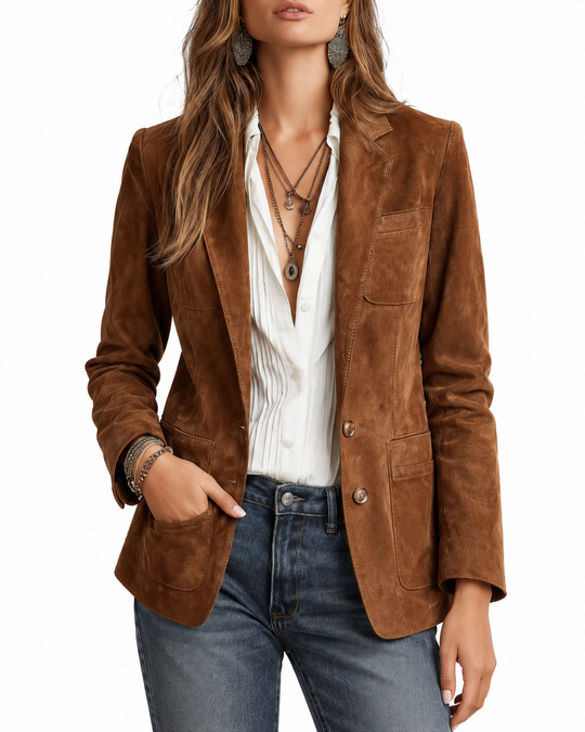 Suède look blazer