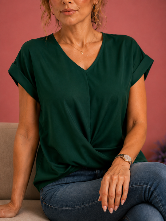 Shirt met drappage