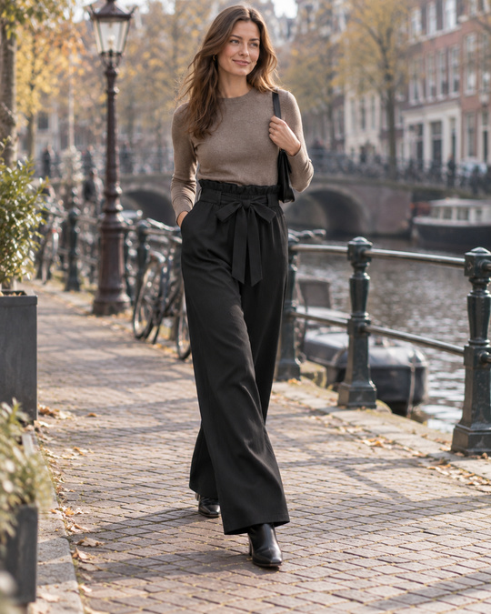 Paperbag Broek met Strikceintuur