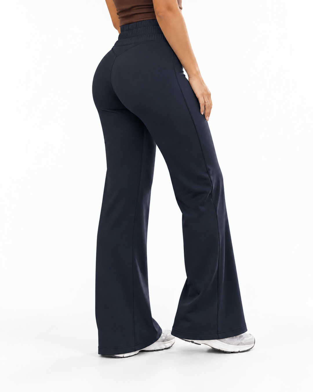 Flared Sportbroek met Hoge Taille