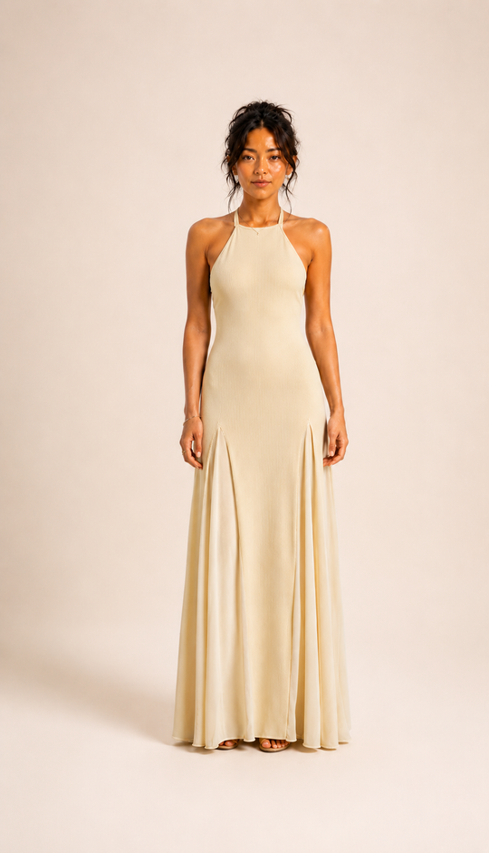 Elegante halterjurk