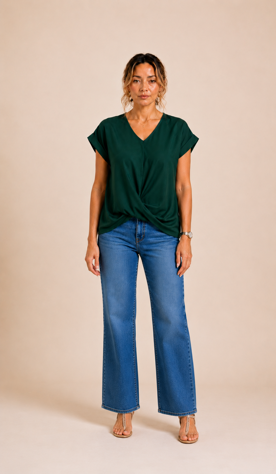 Shirt met drappage