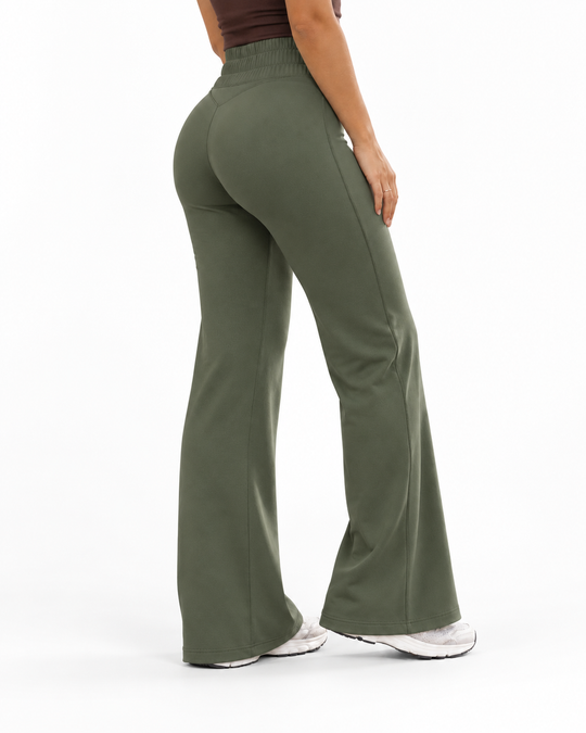 Flared Sportbroek met Hoge Taille