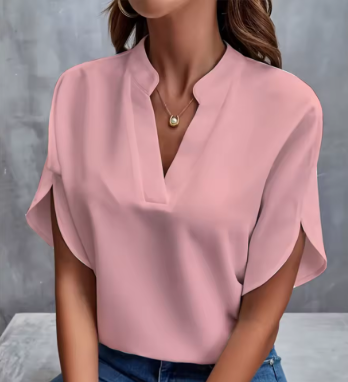 Damesblouse met V-hals