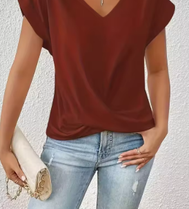 Shirt met drappage
