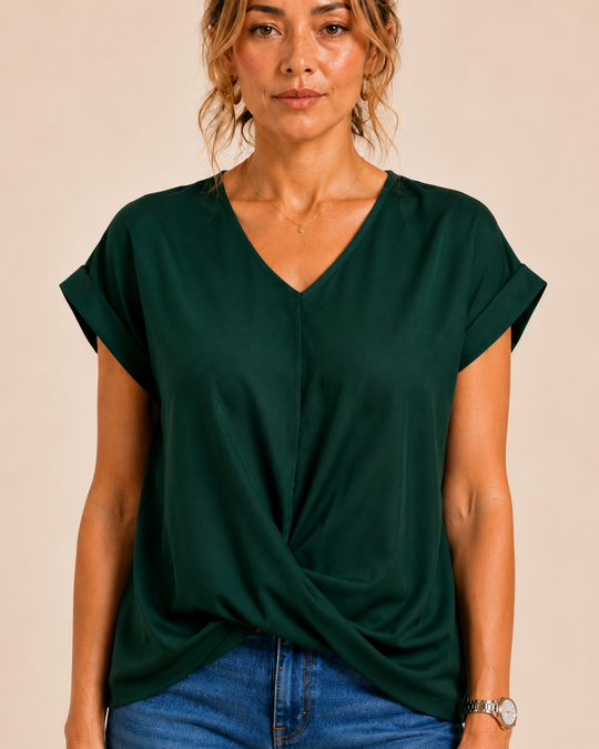 Shirt met drappage