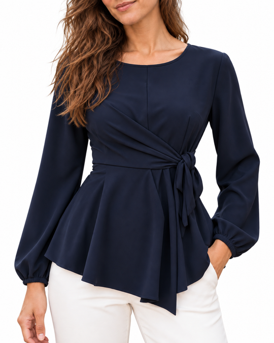 Peplum Top met Ceintuurdetail