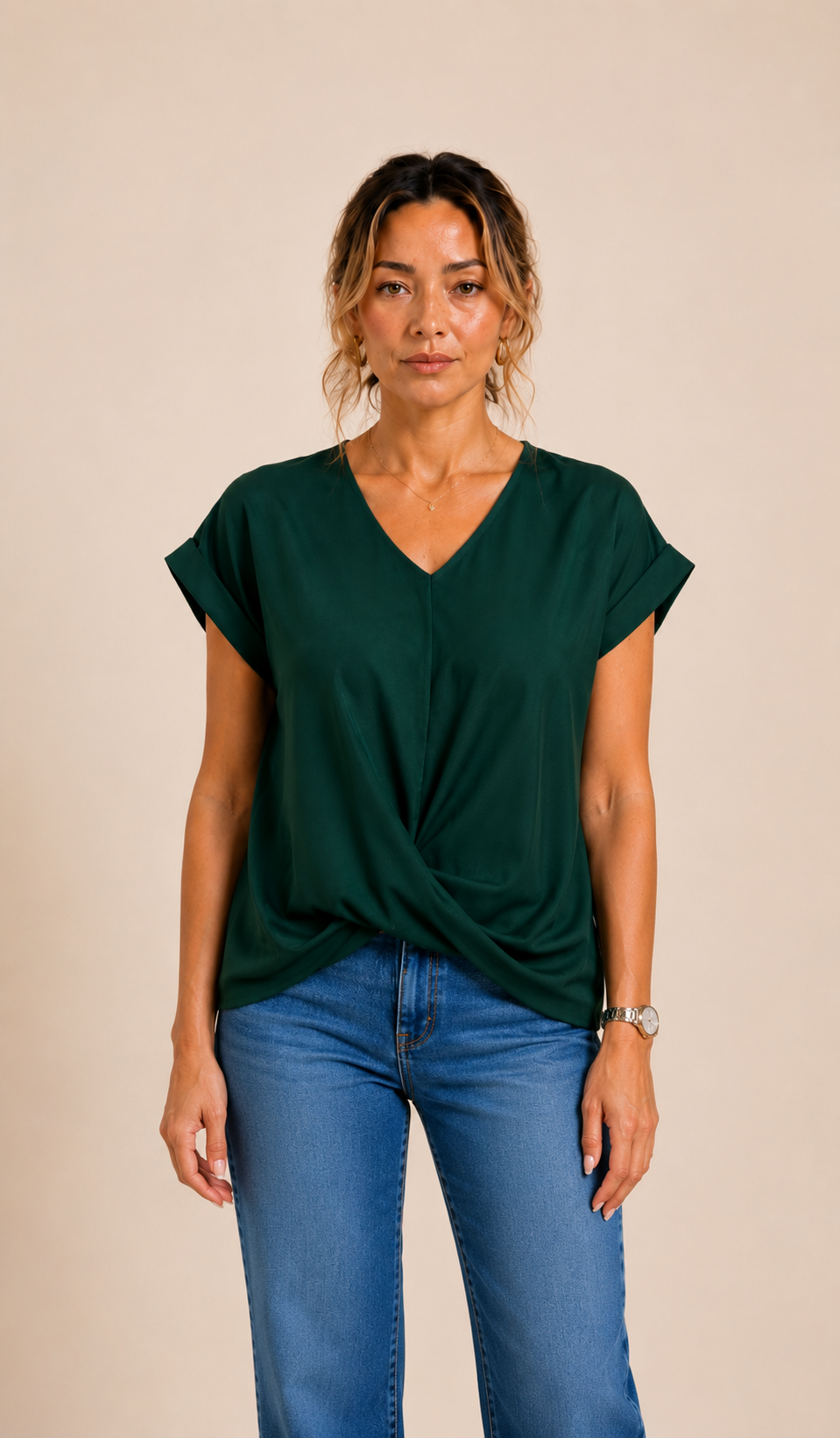 Shirt met drappage