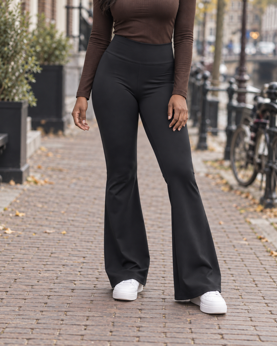 Flared Legging met Hoge Taille