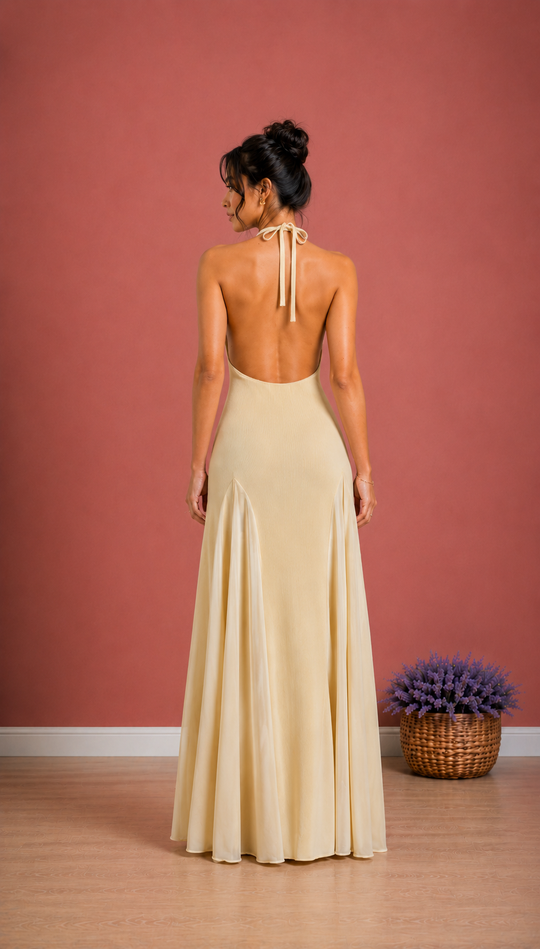 Elegante halterjurk