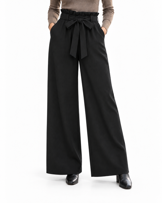 Paperbag Broek met Strikceintuur