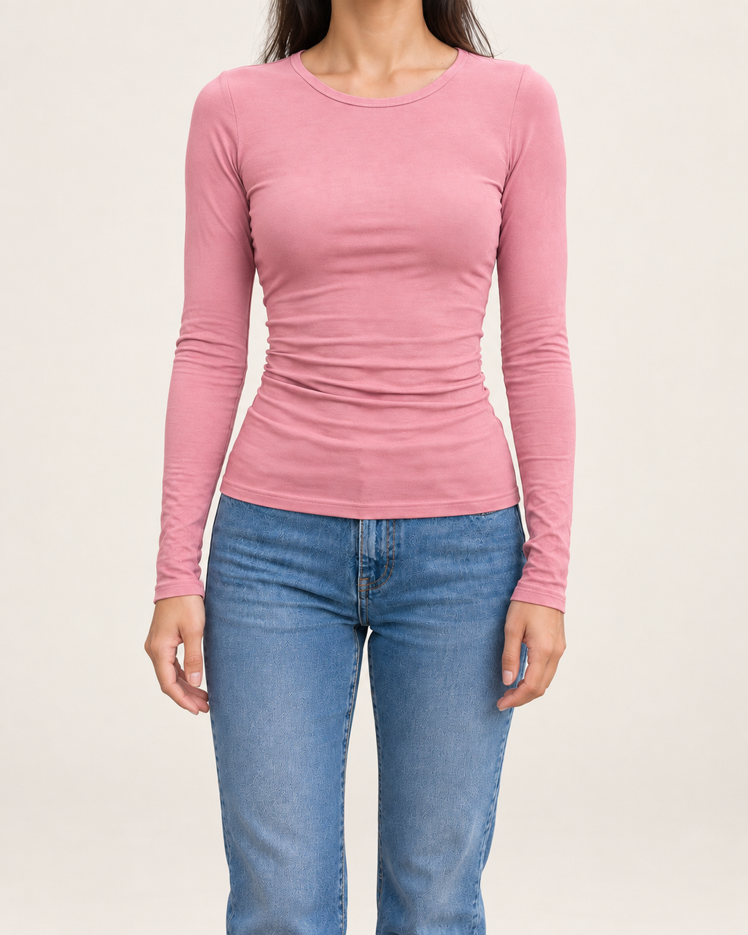 Slim fit truitje met lange mouw