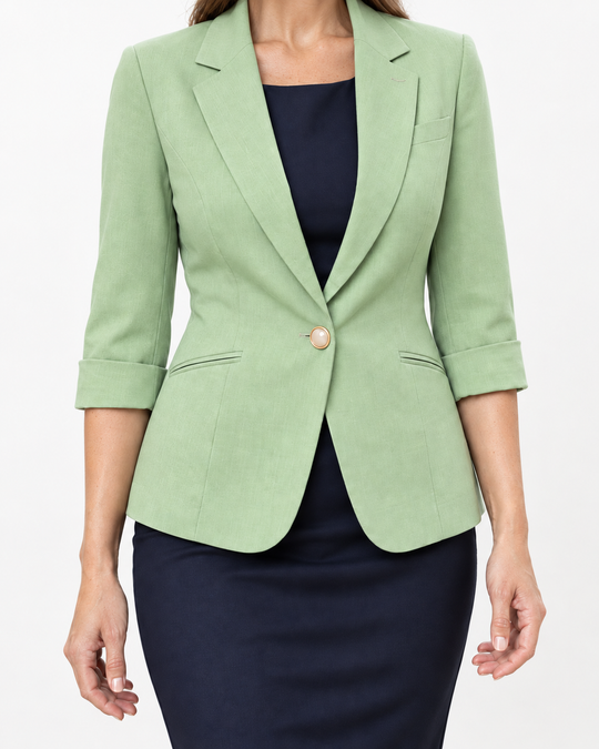 Getailleerde Blazer met Driekwart Mouw
