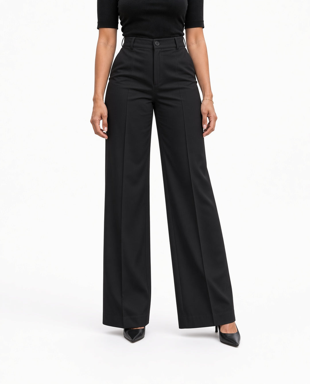 Hooggetailleerde Wide-leg Broek
