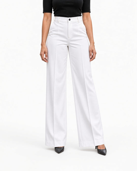 Hooggetailleerde Wide-leg Broek