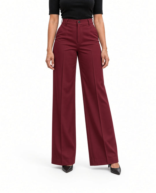 Hooggetailleerde Wide-leg Broek
